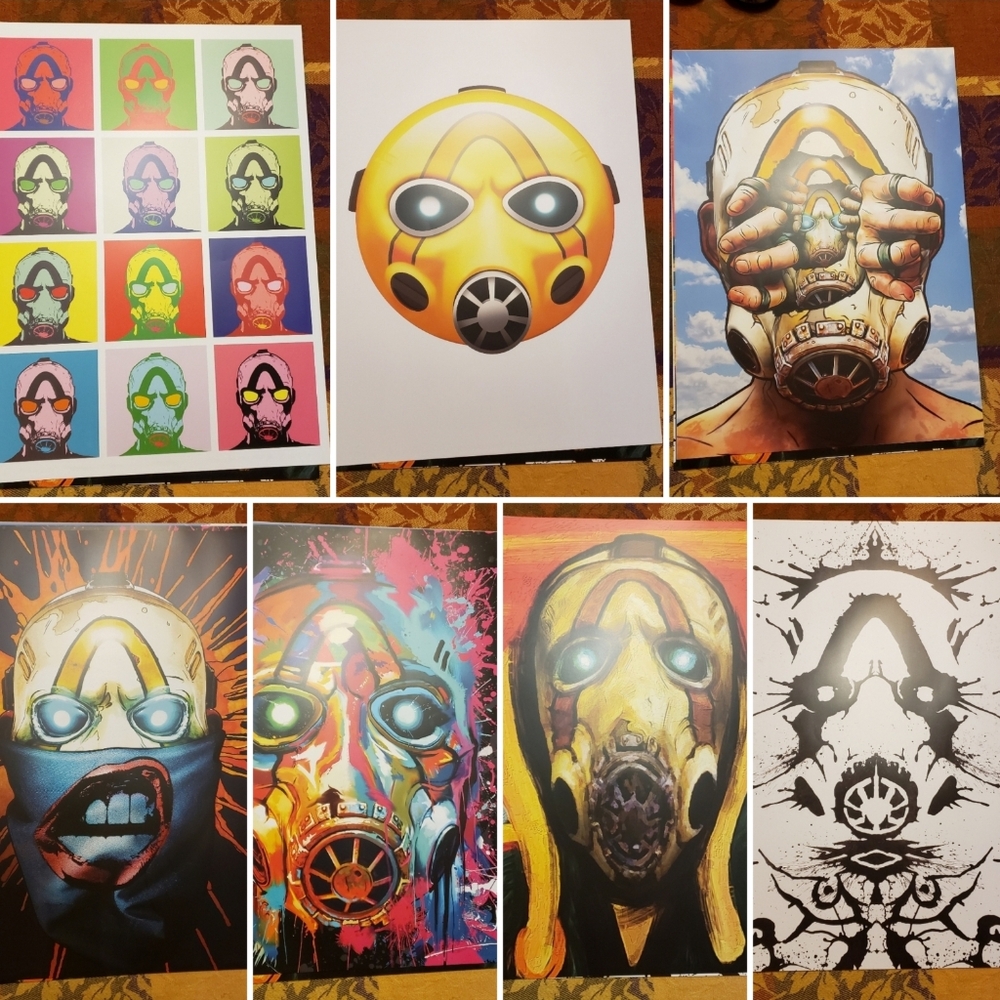 NIB 7 Pcs. 2019 ComiCon Borderlands Art